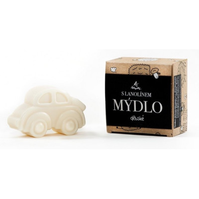 Mydełko dziecięce alchemistek lanolin kształty – samochodzik motylek | WERECO